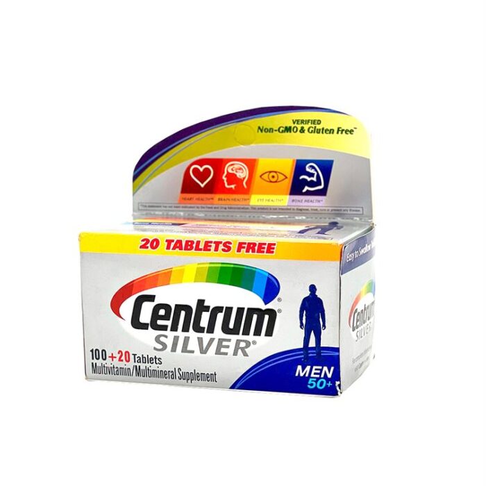 Centrum Silver For Men 50+ 100+20 Tablets